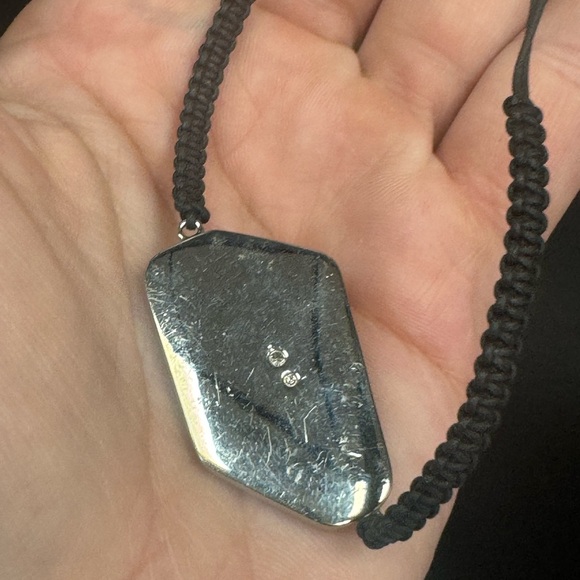 Swarovski silver tone on adjustable size cord bracelet - Picture 5 of 7